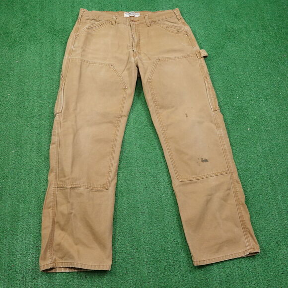 LEVI'S LEVI STRAUSS SIGNATURE WORKWEAR FIT DUCK CANVAS DOUBLE KNEE PANTS 36X32 - Picture 1 of 16